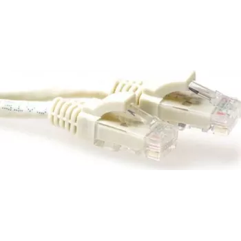 ACT avorio cavo patch RJ45 U/UTP CAT6A snagless 0,25 m IB3252
