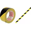 RAADHUIS nastro per segnaletica da pavimento, 50 mm x 33 m, PVC nero/giallo, 1 rotolo RD-351142-3