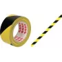 RAADHUIS nastro per segnaletica da pavimento, 50 mm x 33 m, PVC nero/giallo, 1 rotolo RD-351142-3