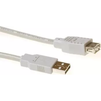 ACT Cavo di prolunga USB 2.0 USB-A connettore maschio su USB-A connettore femmina, 1,8 m, avorio SB2198