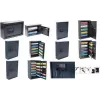 PAVO Advanced Armadietto portachiavi per 150 chiavi, grigio scuro, serratura a combinazione e impronta digitale, pareti in acciaio 8025169