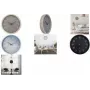 NEXTIME NXT ECO Orologio da parete 300 mm quadrante beige cassa grigia numeri bianchi al quarzo 7373BE