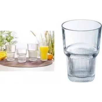 Esmeyer Arcoroc Starline Set di bicchieri in vetro temperato, 350 ml, trasparente, 6 pezzi 384-6734