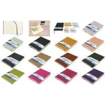 Kangaro K-861249 Album da disegno A4, 80 fogli, carta color crema 140 g/m², copertina rigida in PU verde lime