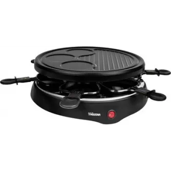 Tristar RA-2998 raclette grill con 6 padelline antiaderenti, 800 W, nero