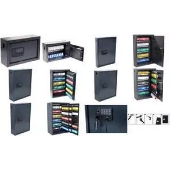 PAVO Advanced Portachiavi per 300 chiavi con serratura a combinazione e impronta digitale, pareti in acciaio 8025176