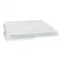 PAPSTAR Circulware Coperchio quadrato per contenitore, trasparente, polipropilene con 30% di cariche minerali, 1 pezzo (97024)