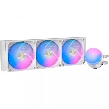Dissipatore CPU a liquido AIO Ocypus Delta L36 ARGB V2 White, radiatore 360 mm, 3 ventole ARGB da 120 mm, Intel & AMD