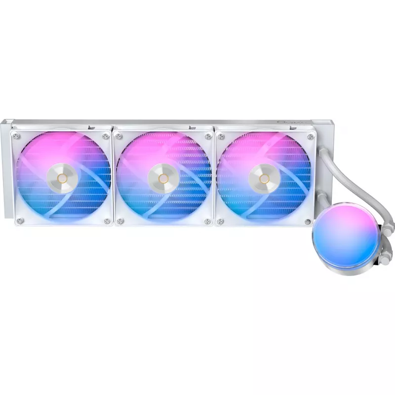 Dissipatore CPU a liquido AIO Ocypus Delta L36 ARGB V2 White, radiatore 360 mm, 3 ventole ARGB da 120 mm, Intel & AMD