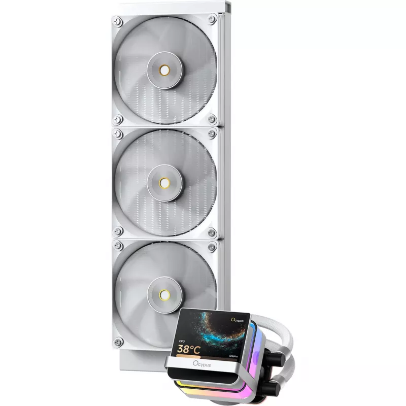 Ocypus Sigma L36 PRO bianco dissipatore a liquido AIO per CPU 360mm ARGB