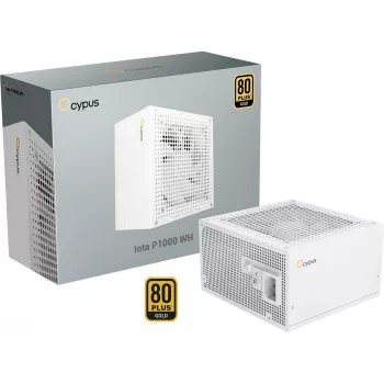 OCYPUS Iota P1000 1000W 80 PLUS Gold alimentatore ATX 3.0 completamente modulare - bianco