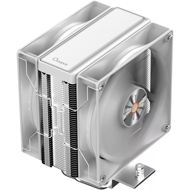 Ocypus Delta A40 Elite doppia ventola bianco dissipatore ad aria per CPU 120 mm