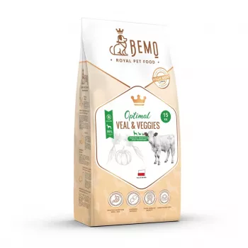 BEMO Optimal vitello e verdure Medium/Large - cibo secco per cani - 15 kg