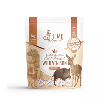 BEMO cibo secco pressato a freddo con carne di selvaggina per cani - 3 kg