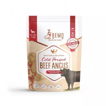 BEMO cibo secco pressato a freddo manzo Angus Mono per cani - 1 kg