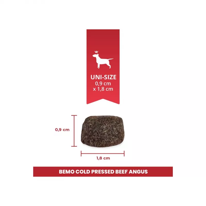 BEMO cibo secco pressato a freddo manzo Angus Mono per cani - 1 kg