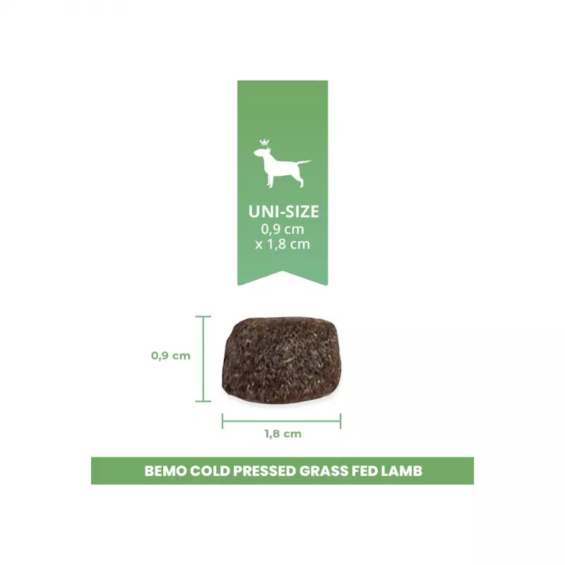 BEMO agnello da pascolo pressato a freddo - cibo secco per cani - 3 kg