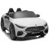 LEAN CARS Mercedes AMG SL63 auto elettrica per bambini a batteria bianca
