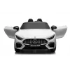 LEAN CARS Mercedes AMG SL63 auto elettrica per bambini a batteria bianca