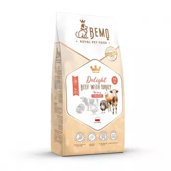 BEMO Delight manzo con tacchino cibo secco per cani 15 kg
