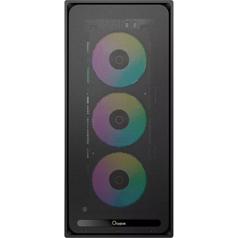 Ocypus Delta C70 ARGB nero case mid-tower con vetro panoramico