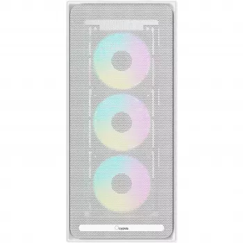 Ocypus Delta C70 ARGB case PC mid-tower bianco con vetro panoramico