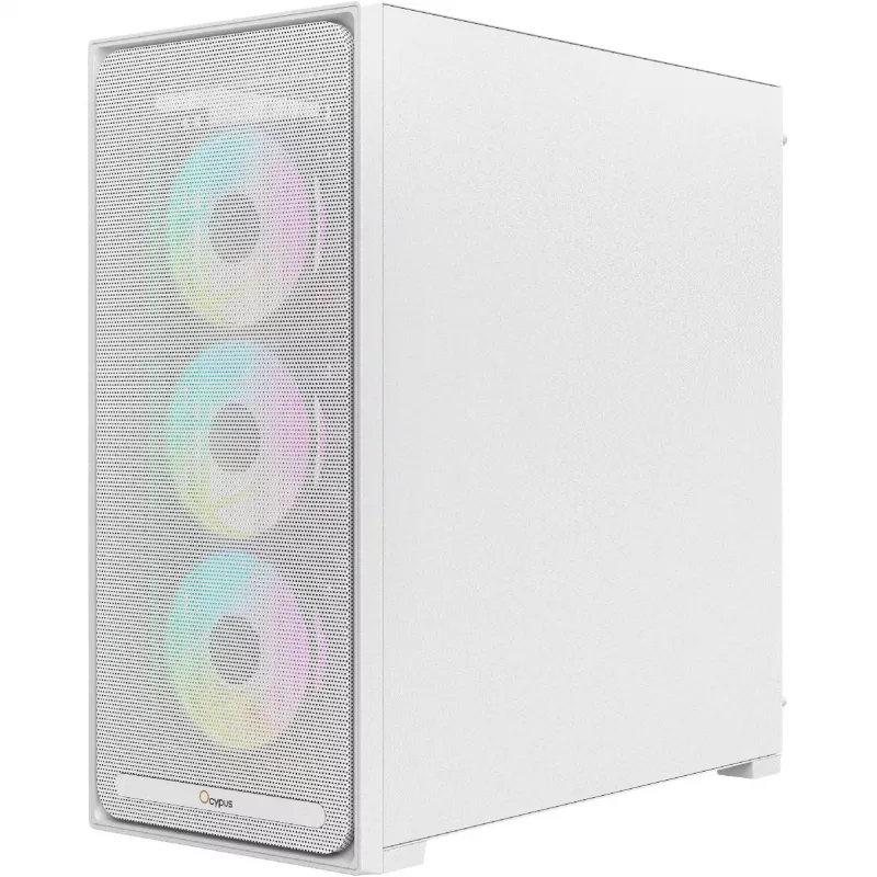 Ocypus Delta C70 ARGB case PC mid-tower bianco con vetro panoramico