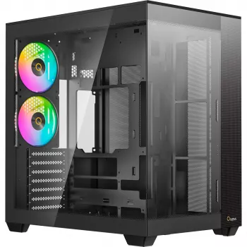 Ocypus Delta C74 ARGB nero case mid-tower con vetro panoramico
