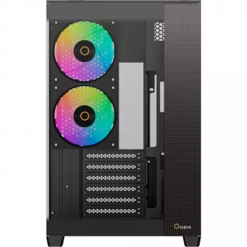 Ocypus Delta C74 ARGB nero case mid-tower con vetro panoramico
