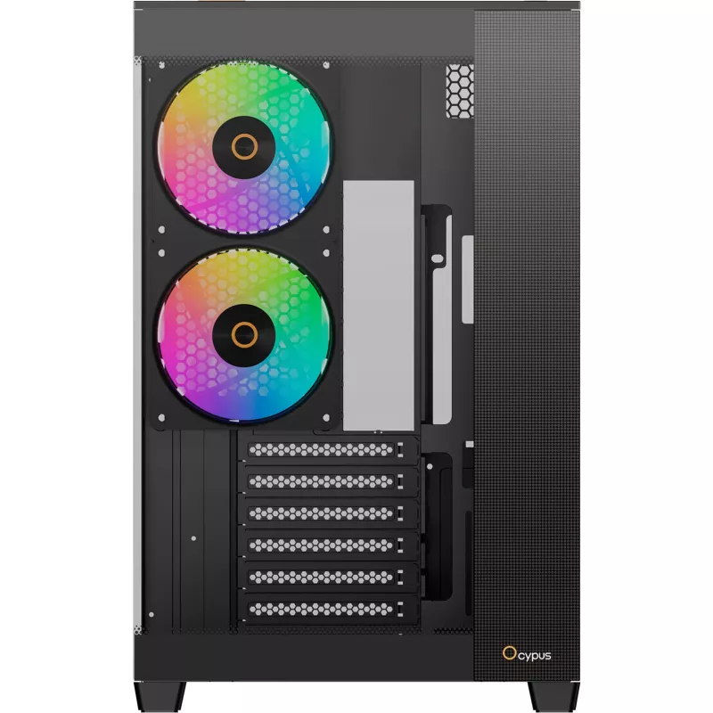 Ocypus Delta C74 ARGB nero case mid-tower con vetro panoramico