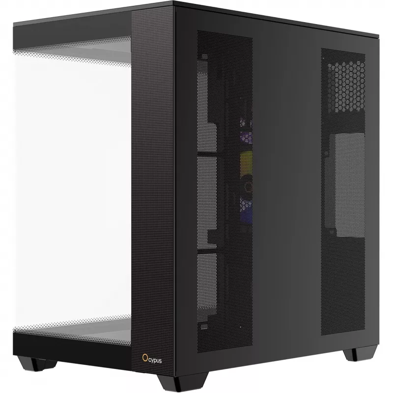 Ocypus Delta C74 ARGB nero case mid-tower con vetro panoramico