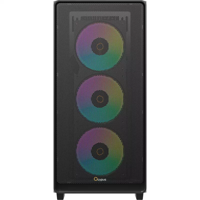 Ocypus Gamma C60 ARGB case PC mid-tower - vetro temperato, nero
