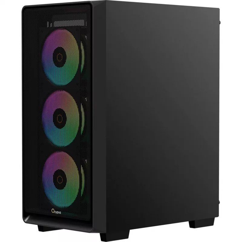 Ocypus Gamma C60 ARGB case PC mid-tower - vetro temperato, nero