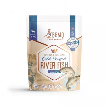 BEMO Flussfisch Mono crocchette per cani pressate a freddo 1kg