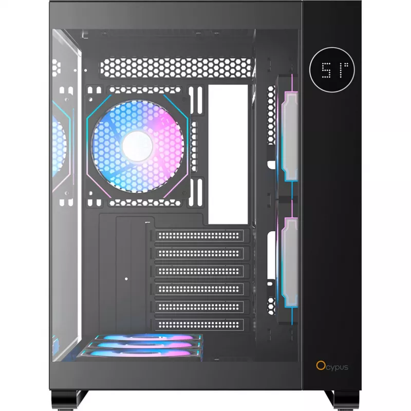 Ocypus Iota C70 ARGB nero case mid-tower con vetro panoramico