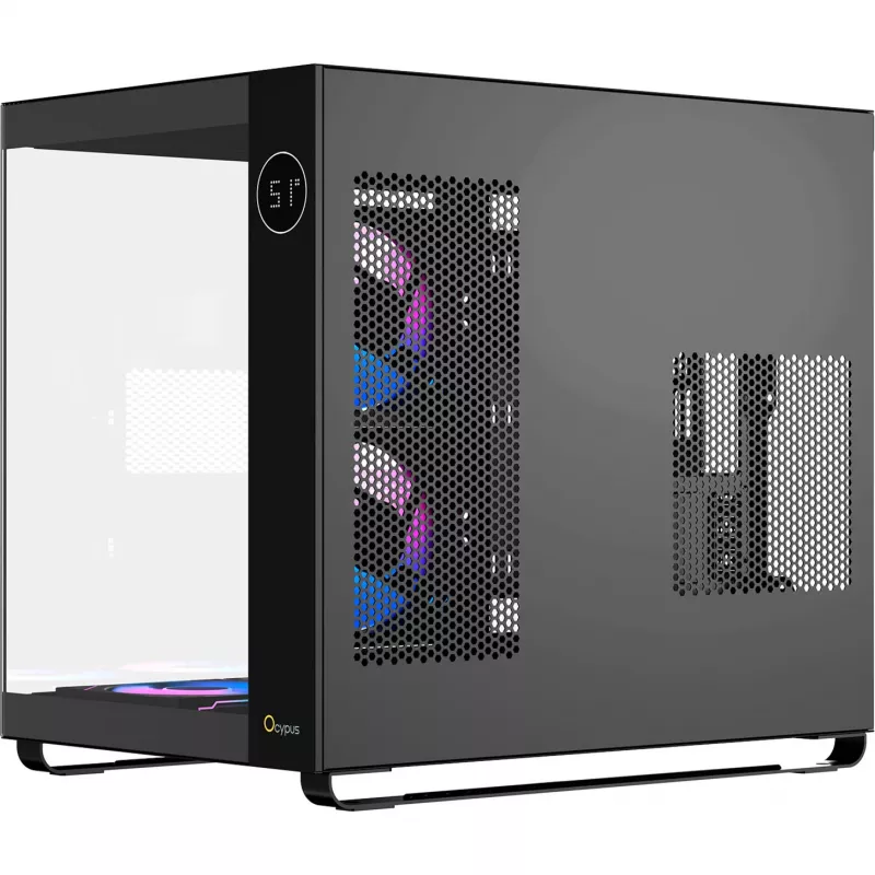 Ocypus Iota C70 ARGB nero case mid-tower con vetro panoramico