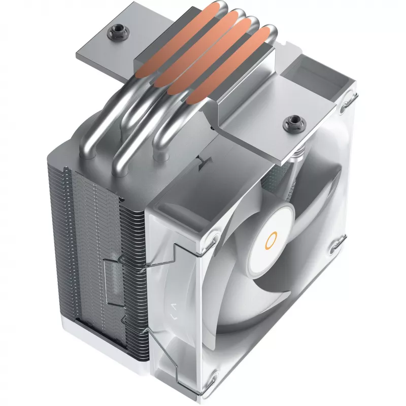 OCYPUS Gamma A40 ARGB Digital dissipatore CPU low-profile - bianco, 100 mm