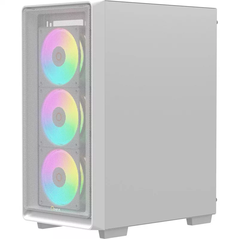 Ocypus Gamma C60 ARGB case mid-tower bianco con vetro temperato