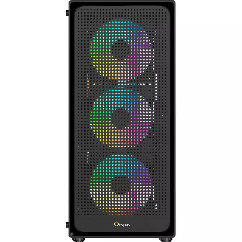 Ocypus Gamma C50 ARGB nero case con vetro temperato mid-tower