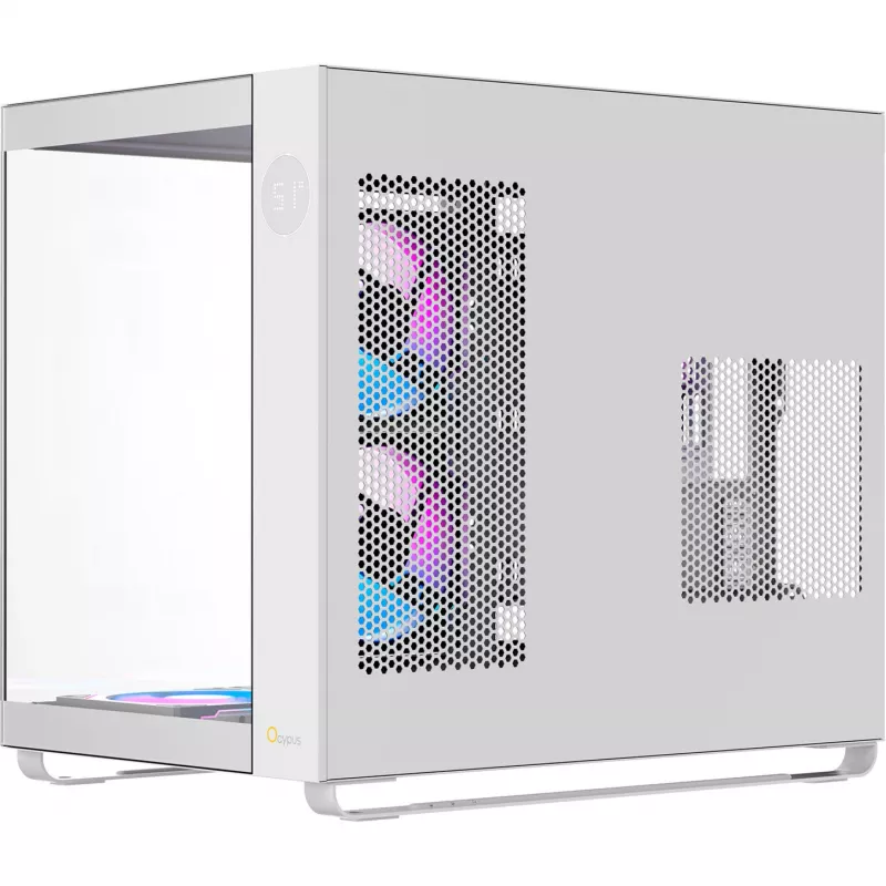 Ocypus Iota C70 ARGB case mid-tower bianco con vetro panoramico