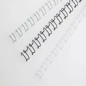 GBC MultiBind filo di rilegatura 14 mm 21 anelli A4 130 fogli bianco 100 pezzi per MultiBind 220, 230, 230E, 420 IB165481