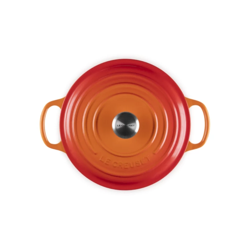 LE CREUSET Brasiera rotonda in ghisa 34cm 12L Arancione
