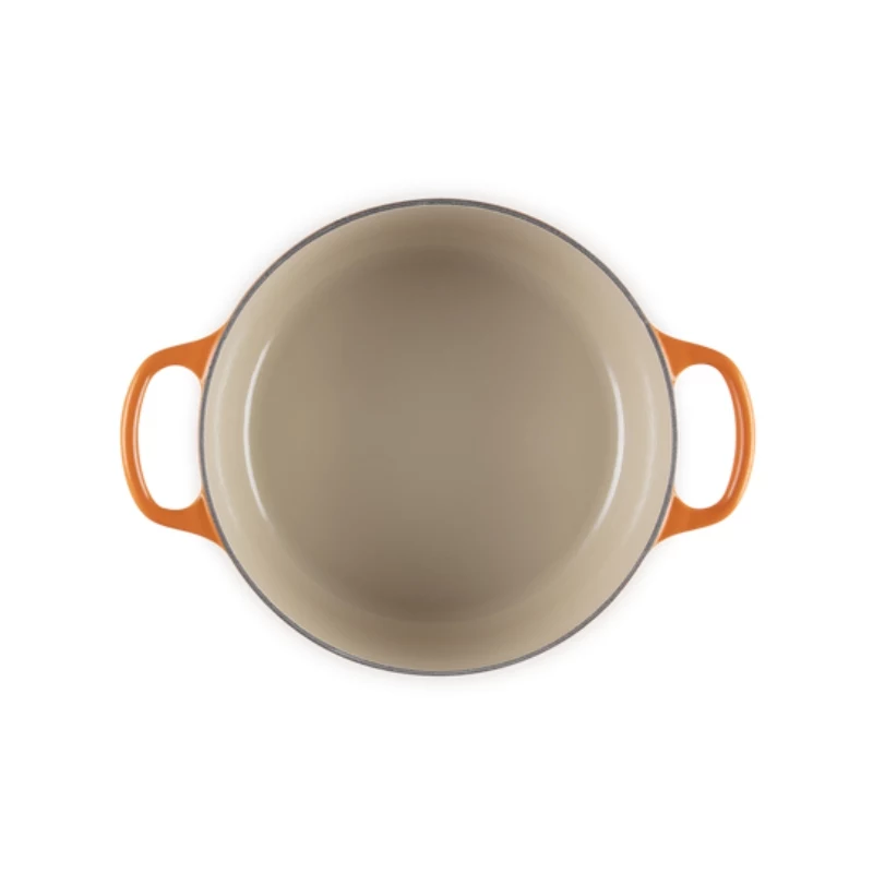 LE CREUSET Brasiera rotonda in ghisa 34cm 12L Arancione