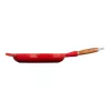LE CREUSET Padella in ghisa con manico in legno 28 cm Rosso