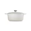 LE CREUSET Brasiera rotonda in ghisa smaltata 34cm 12L Crema