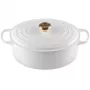 Le Creuset Brasiera in ghisa ovale 31cm / 6,3L Bianco