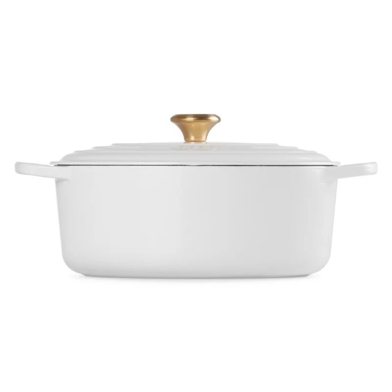 Le Creuset Brasiera in ghisa ovale 31cm / 6,3L Bianco