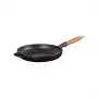 LE CREUSET Padella in ghisa con manico in legno Ø28cm Nero opaco