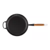 LE CREUSET Padella in ghisa con manico in legno Ø28cm Nero opaco