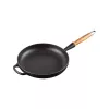 LE CREUSET Padella in ghisa con manico in legno Ø28cm Nero opaco